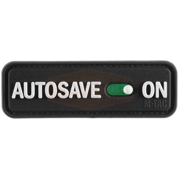 M-Tac Autosave Rubber Patch - Black