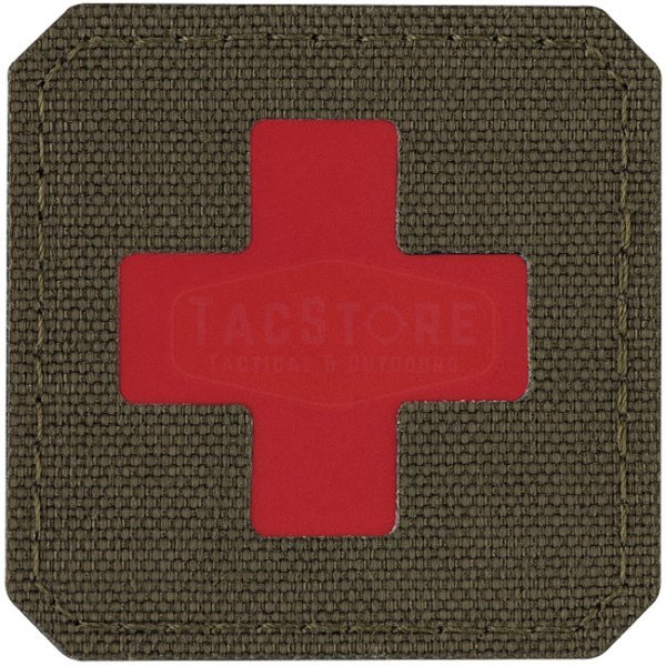 M-Tac Medic Cross Laser Cut Patch - Ranger Green / Red