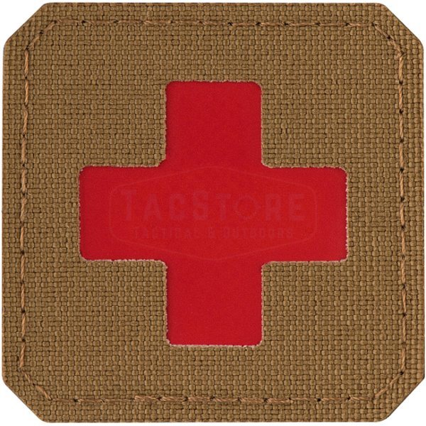 M-Tac Medic Cross Laser Cut Patch - Coyote / Red