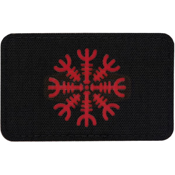 M-Tac Helm of Terror Horizontal Laser Cut Patch - Black / Red