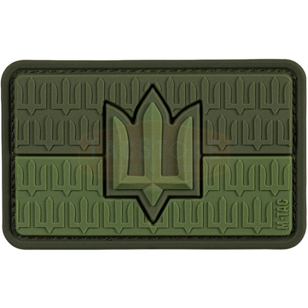 M-Tac Flag of Ukraine & Trident of the Armed Forces Rubber Patch - Olive