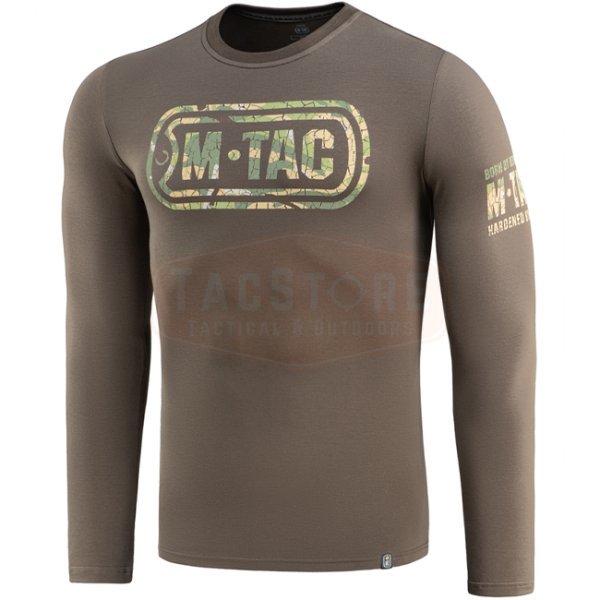 M-Tac Logo Long Sleeve T-Shirt - Dark Olive - XS