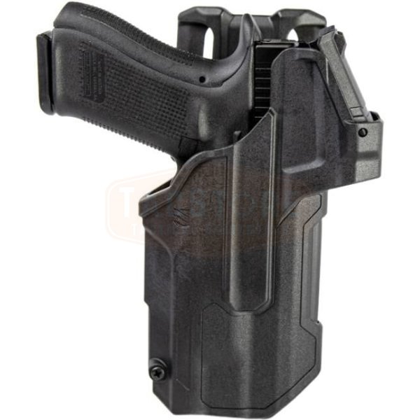 BLACKHAWK T-Series L2D RDS Duty Holster Glock 17/19/22/23/31/32/45/47 TLR-7/8 RH - Black