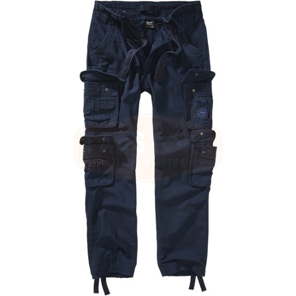 Brandit Pure Slim Fit Trousers - Navy - S