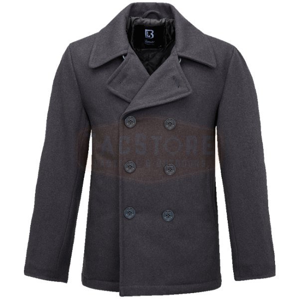 Brandit Pea Coat - Anthracite - S