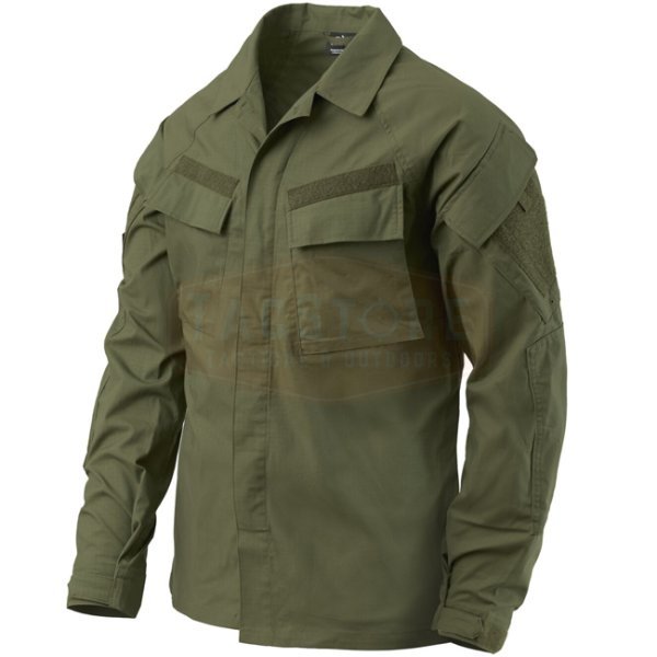 Helikon-Tex Raid Shirt - PolyCotton Stretch Ripstop - Olive Green - XS