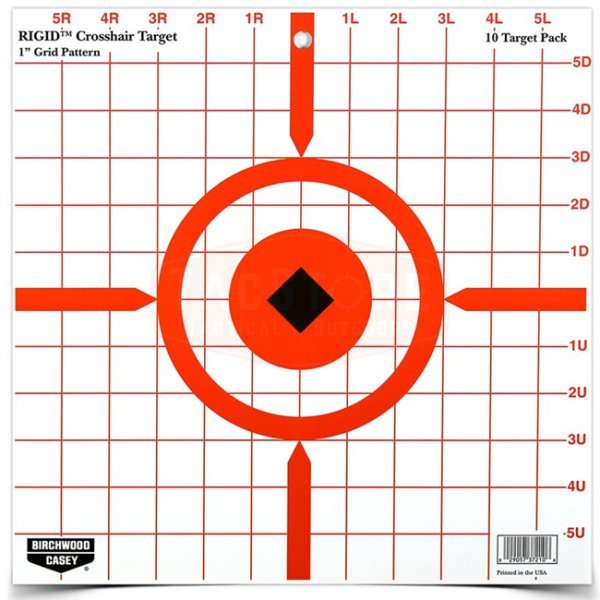 Birchwood Casey Rigid 12 Inch Crosshair Sight-In 10 Targets