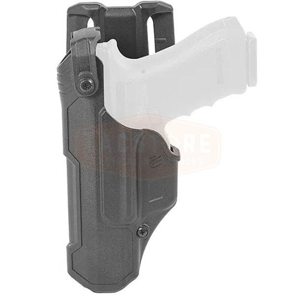 BLACKHAWK T-Series L3D Duty Holster Glock 17/19/22/23/31/32/45/47 LH - Black