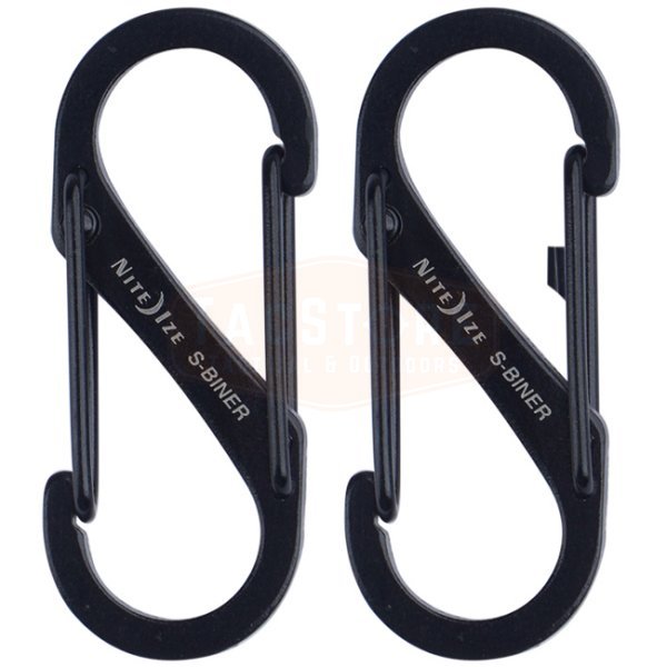 Nite Ize Dual Carabiner Stainless Steel #1 - Black