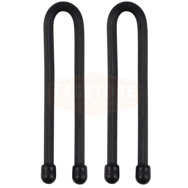 Nite Ize Gear Tie Reusable Rubber Twist Tie 2 Pack 6 Inch - Black