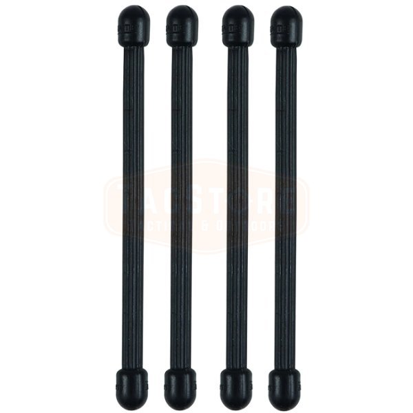 Nite Ize Gear Tie Reusable Rubber Twist Tie 4 Pack 3 Inch - Black