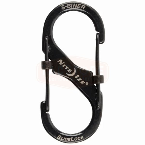 Nite Ize S-Biner Stainless Steel SlideLock #2 - Black