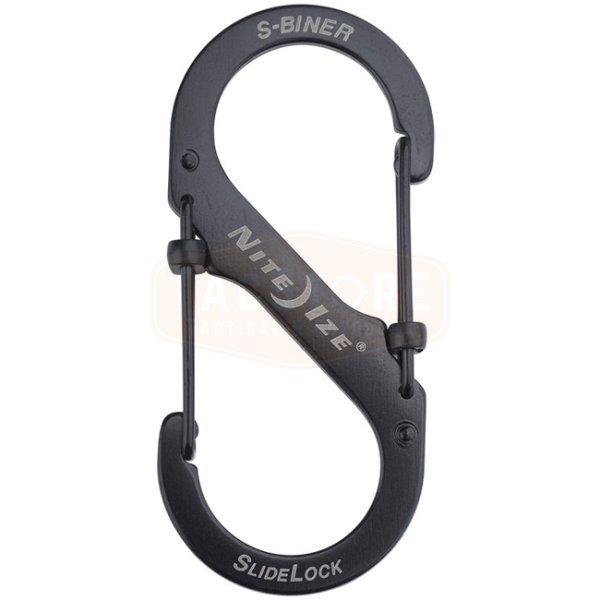 Nite Ize S-Biner Stainless Steel SlideLock #4 - Black