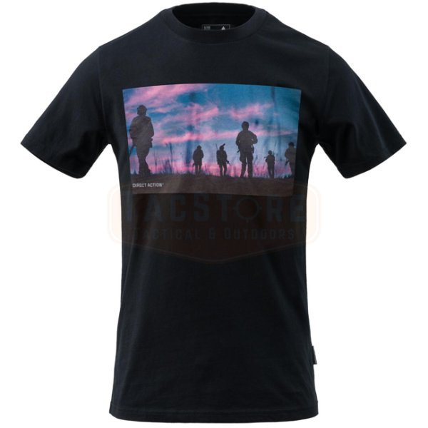 Direct Action Sunset T-Shirt - Black - S