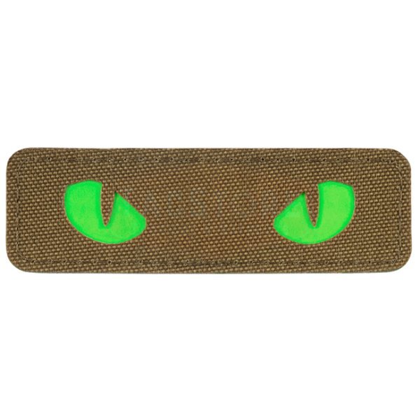 M-Tac Green Cat Eyes Laser Cut Patch - Coyote