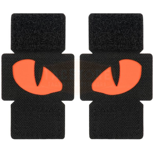 M-Tac Red Tiger Eyes Laser Cut Patch - Black