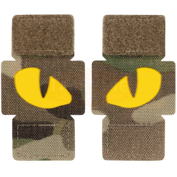 M-Tac Yellow Tiger Eyes Laser Cut Patch - Multicam