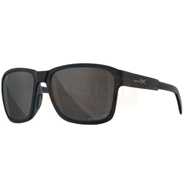 Wiley X WX Trek Captivate Polarized Grey - Black Matt