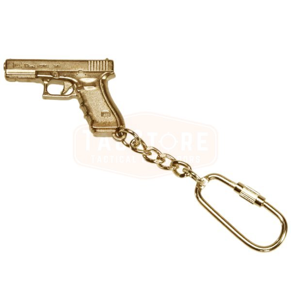 Glock Keychain Glock Pistol Gen4 Gold Plated - Gold