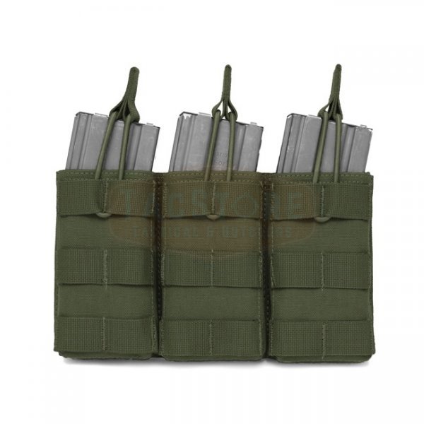 Warrior Triple M4 Open Magazine Pouch - Olive