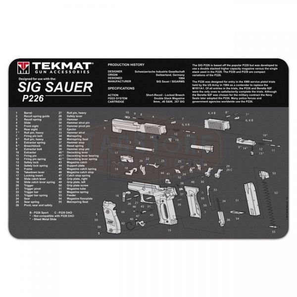 TekMat Cleaning & Repair Mat - SIG P226