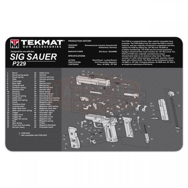 TekMat Cleaning & Repair Mat - SIG P229