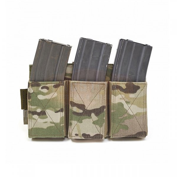 Warrior Triple Elastic Magazine Pouch - Multicam