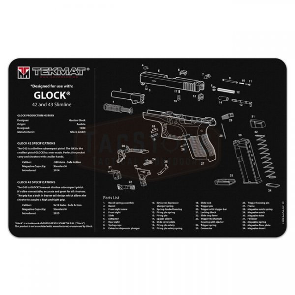 TekMat Cleaning & Repair Mat - Glock 42