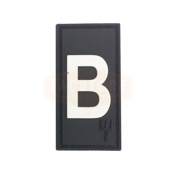 Pitchfork Letter B Patch - Black