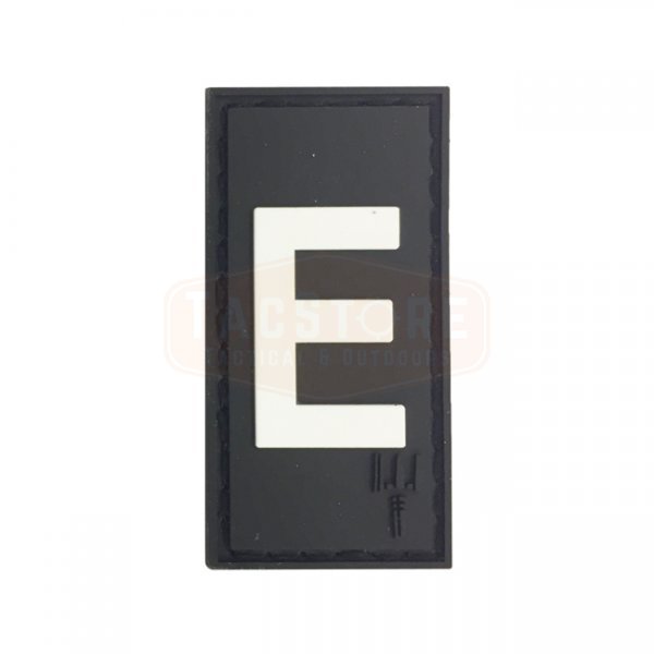 Pitchfork Letter E Patch - Black