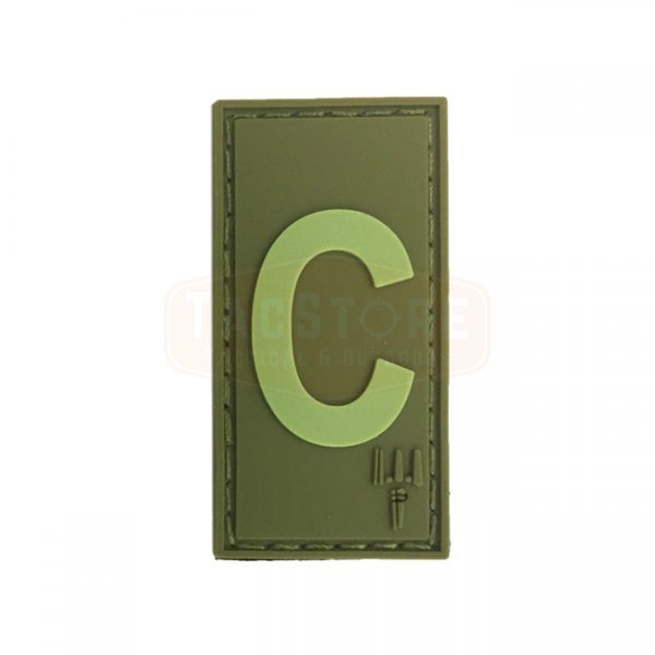 Pitchfork Letter C Patch - Olive