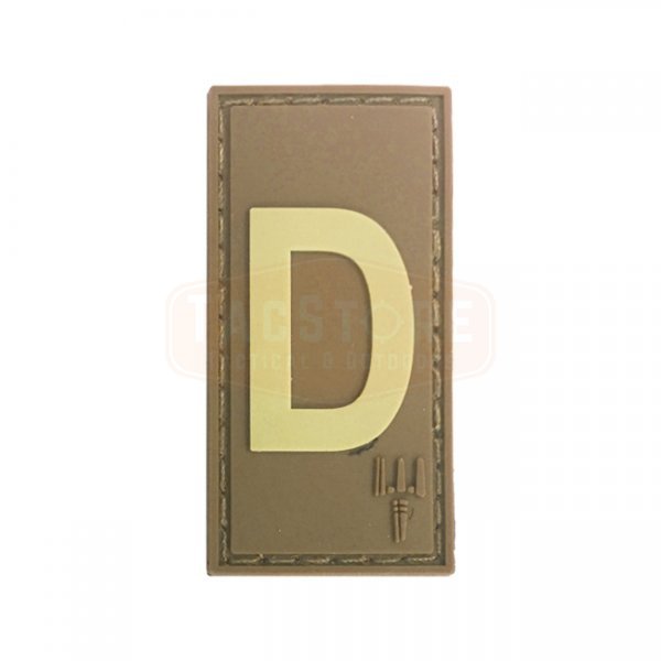 Pitchfork Letter D Patch - Tan