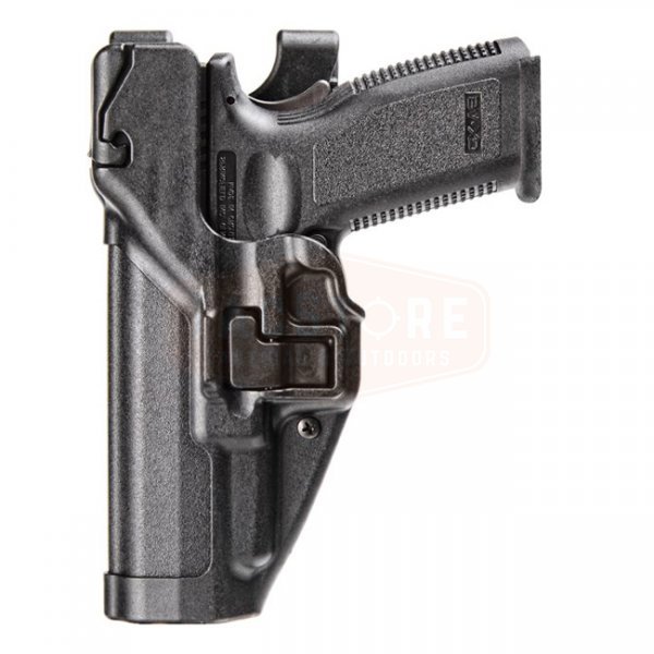 BLACKHAWK Level 3 Matte Finish SERPA Duty Holster Glock 17/19/22/23/31/32 LH - Black