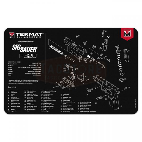 TekMat Cleaning & Repair Mat - SIG P320