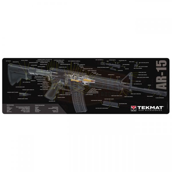 TekMat Cleaning & Repair Mat - AR15 Cut Away