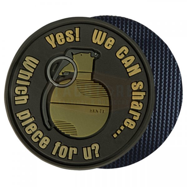 Helikon-Tex We Can Share Grenade PVC Patch - Brown