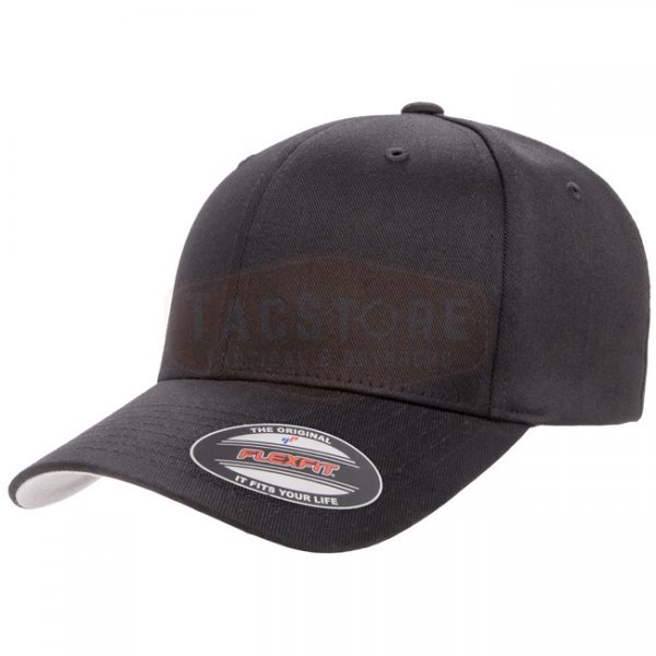 Flexfit Wooly Combed Cap - Black - L/XL