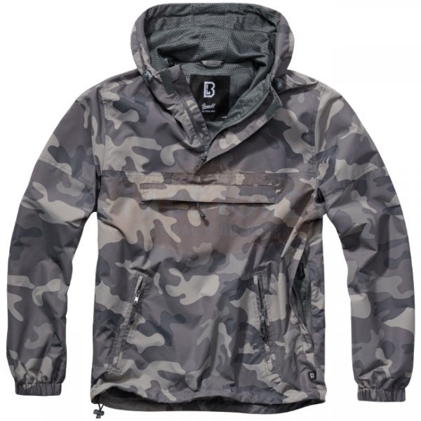 Brandit Summer Windbreaker - Grey Camo - S