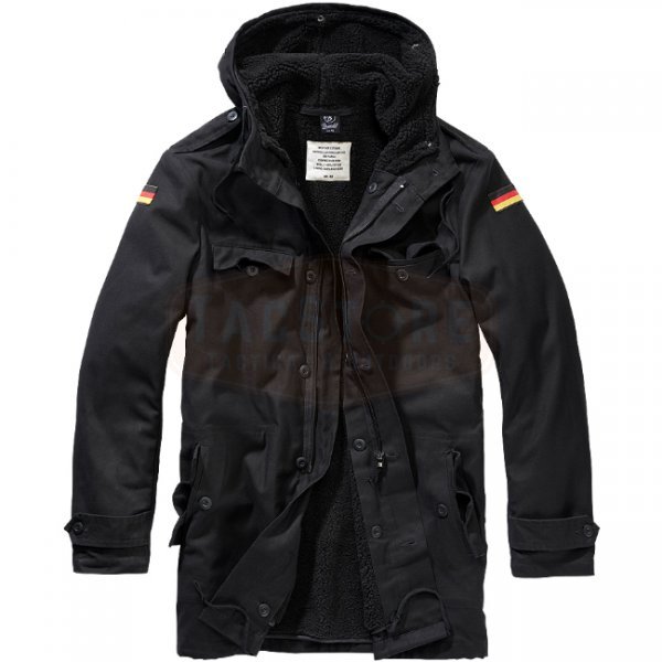 Brandit BW Parka Flag - Black - 3XL