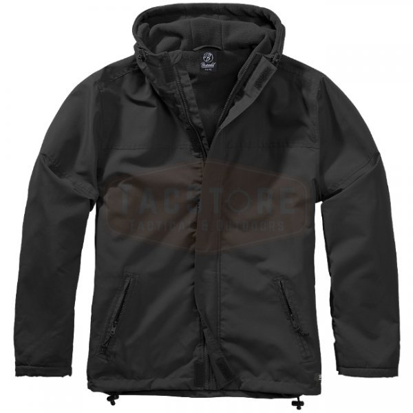 Brandit Windbreaker Frontzip - Black - 4XL