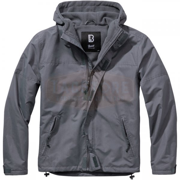 Brandit Windbreaker Frontzip - Anthracite - 2XL