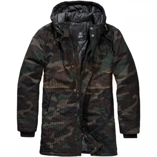 Brandit Grid-Camo Parka - Woodland - L