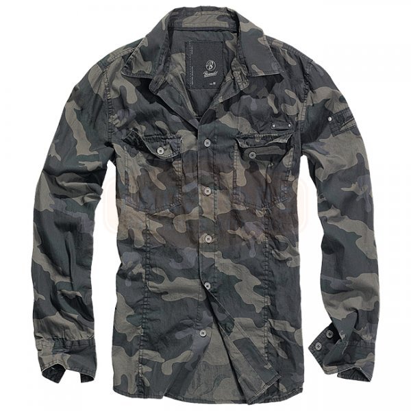 Brandit Shirt Slim - Dark Camo - S