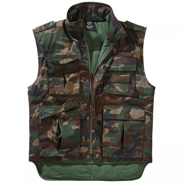 Brandit Ranger Vest - Woodland - M