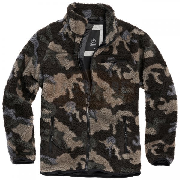 Brandit Teddyfleece Jacket - Dark Camo - L