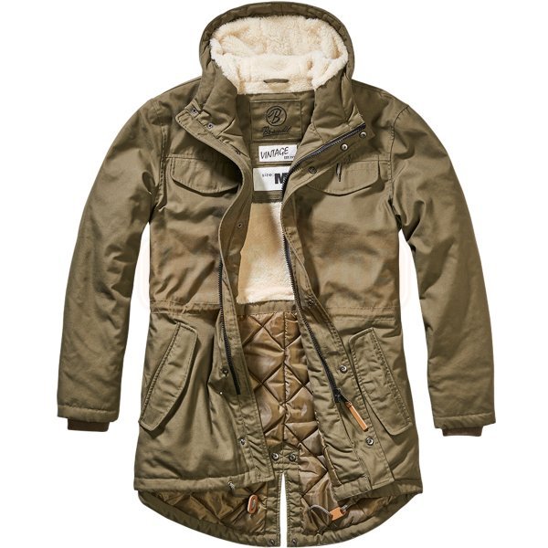 Brandit Marsh Lake Teddyparka - Olive - L