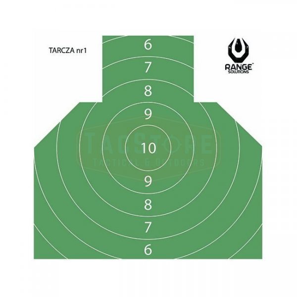 Range Solutions Target no 1 Shooting Target 50 Pcs