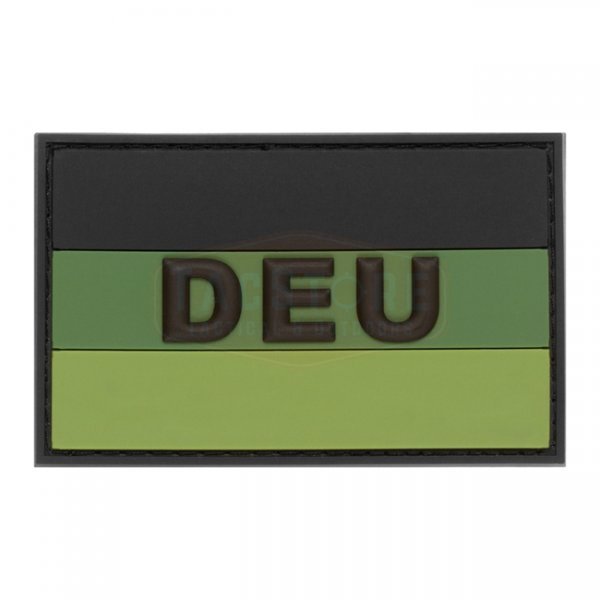 JTG German Flag Rubber Patch - Forest