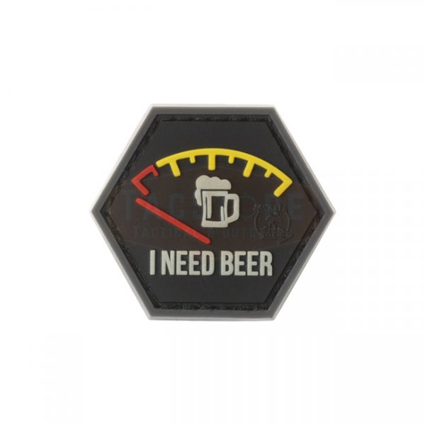 JTG I need Beer Rubber Patch - Red