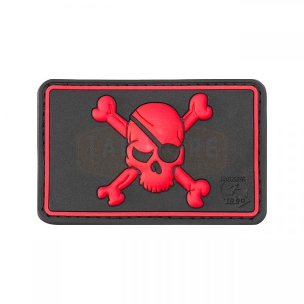 JTG Pirate Skull Rubber Patch - Blackmedic